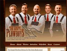 Tablet Screenshot of gospelplowboys.com